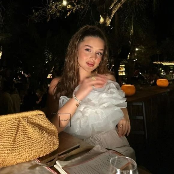 ZARA ORGANZA CROPPED TOP - Picture 4 of 5